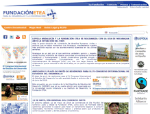 Tablet Screenshot of fundacionetea.org